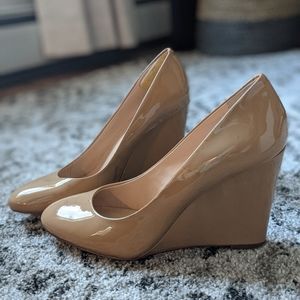 Nude Wedge Heels